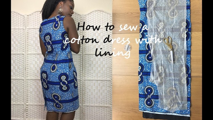 DIY HOW TO SEW A DRESS WITH AFRICAN FABRIC
