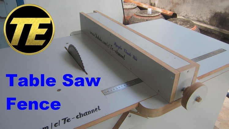 DIY - Make A Table Saw Fence For Homemade Table Saw
