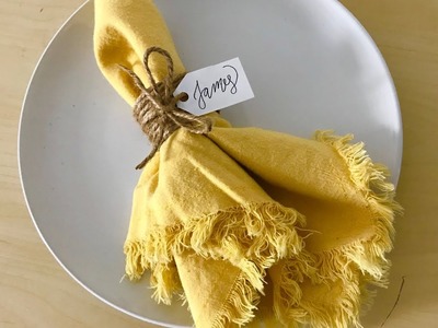 DIY Napkin Ring (Personalized & Made With Toilet Paper Roll)