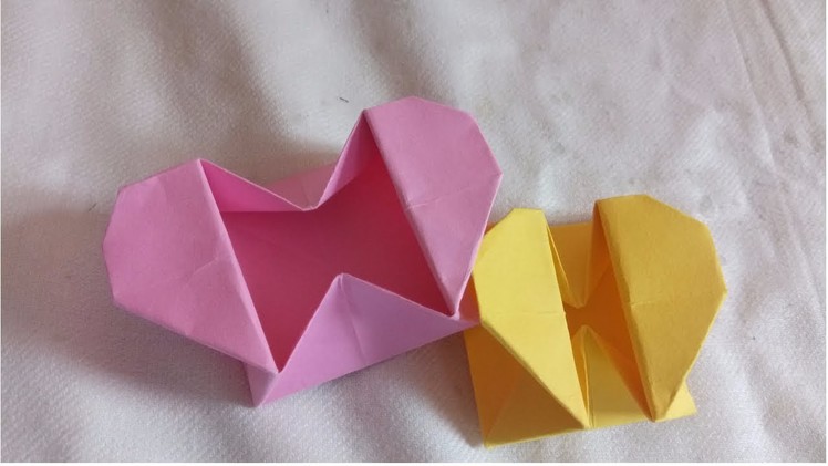 DIY: Origami Heart Box & Envelope With Secret Message - Pop-Up Heart Box