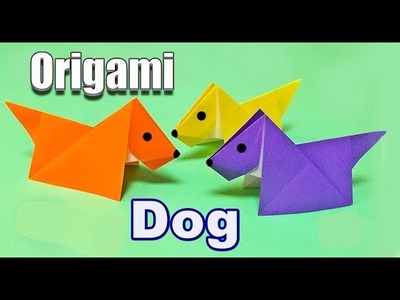 DIY Origami Paper Dog  | Step by Step Tutorial  | How to Make an Origami Paper Dog
