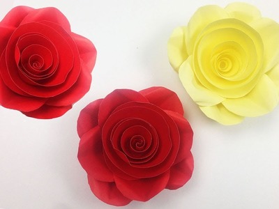 DIY Paper Rose: Easy and Realistic Paper Roses ???? Flower Tutorial | How to Make Beautiful Paper Rose