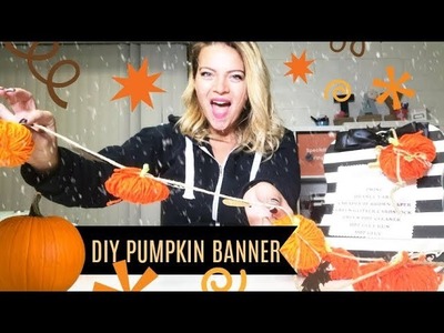 DIY pumpkin banner - + CHAT!  live!!!