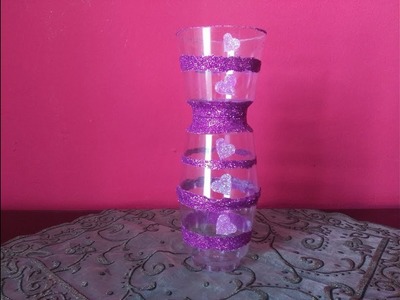 DIY Recycling Ideas - How to Make a Vase with Plastic Cups for Home Decor + Tutorial !