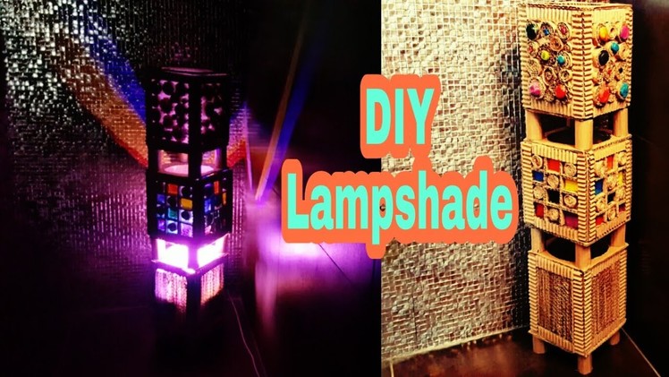 DIY Room decor Idea:  Lampshade how to make: