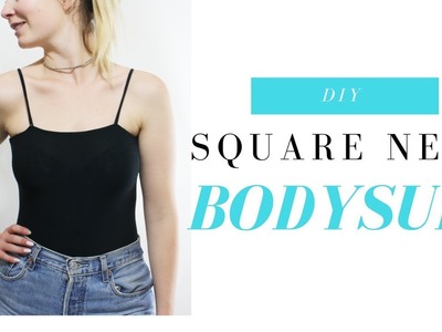 DIY Square Neck Bodysuit || Katie Hattabaugh