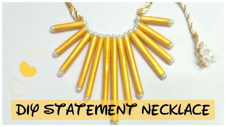 DIY statement necklace || how to make a statement necklace || || fringe necklace ||