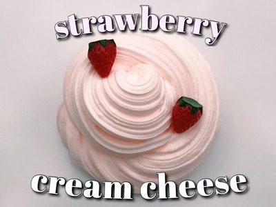 DIY Strawberry Cream Cheese Slime w. Daiso Clay ????