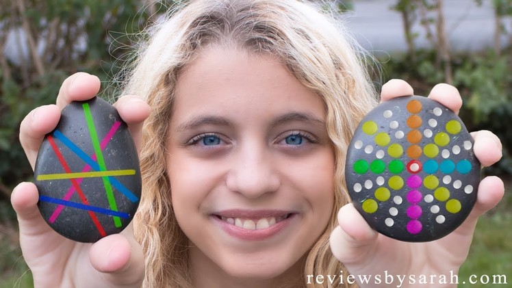 DIY Tutorial - How to Paint a Rock - Easy Rock Painting - Painted Rocks Stone Stones