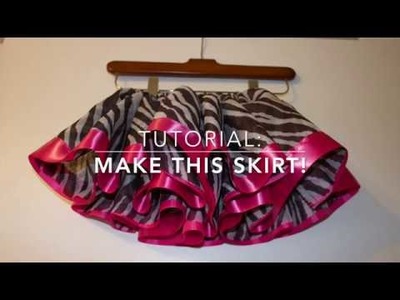 DIY TUTORIAL: organza skirt tutu with ribbon trim