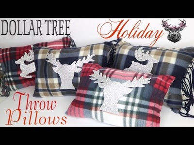 Dollar Tree DIY Christmas Pillows ???? No Sew Pillow