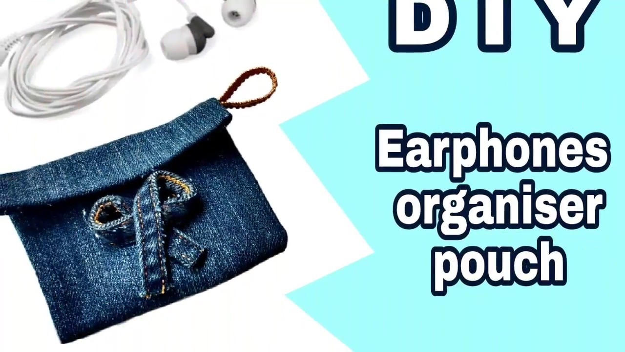 Earphone carrying pouch diy - protective earphone case || DA hobbies-diy