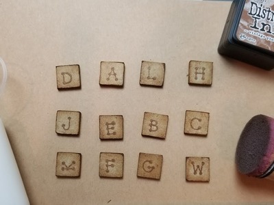Easy and Cheap Scrabble Tiles. DIY. Tutorial for Beginners. Trash to Treasure.