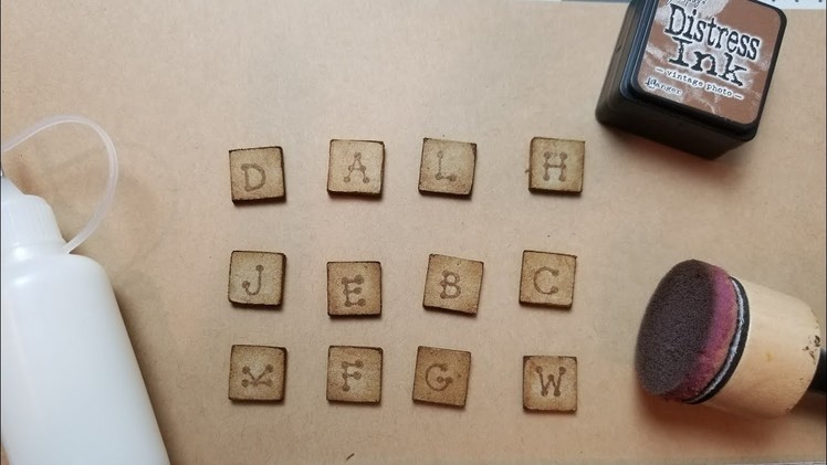 Easy and Cheap Scrabble Tiles. DIY. Tutorial for Beginners. Trash to Treasure.