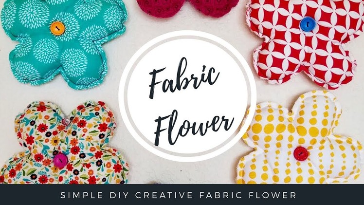 Fabric Flowers tutorial, Handmade Flowers Fabric Beautiful Fabric flowers DIY, 3D Flower