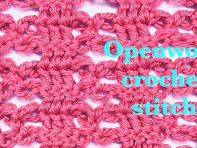 Fast and easy openwork Solomon's Knot crochet stitch #96