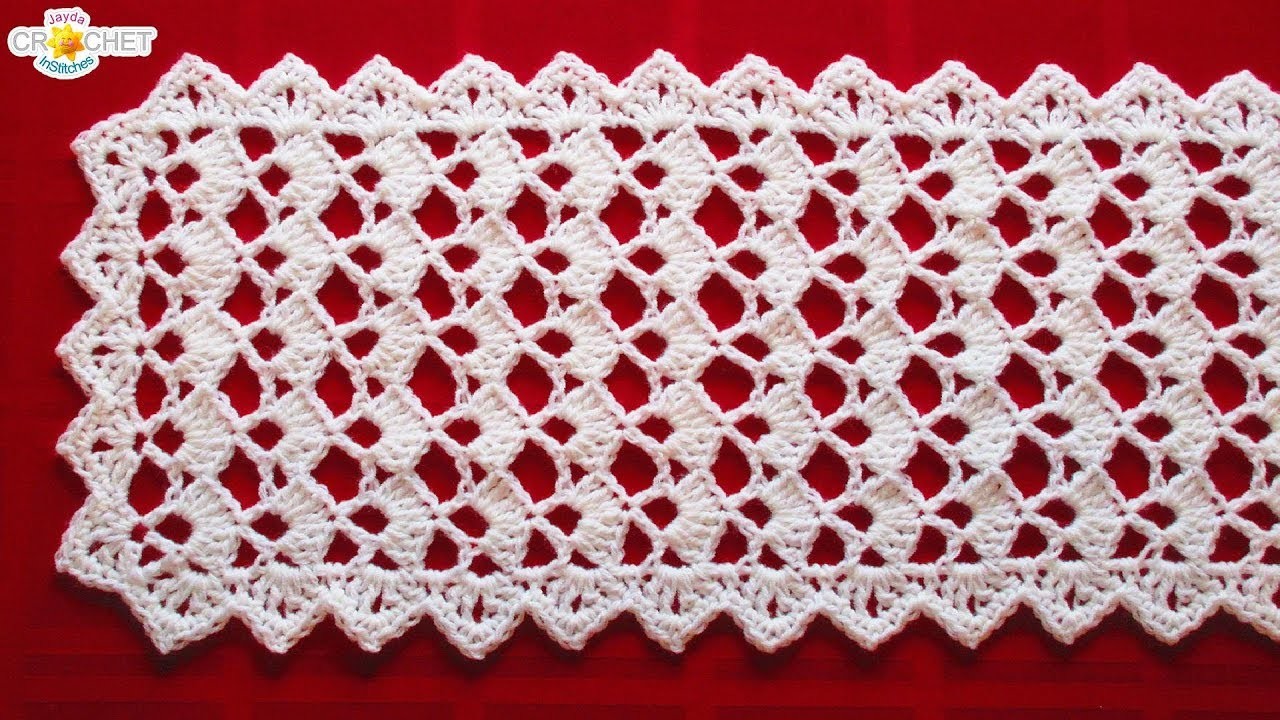 Festive Table Runner Crochet Pattern Looks Fancy, Easy Pattern!