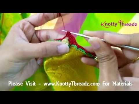 Flower Design Crochet Tassels | Tutorial | 3 Petal Flower Design | www.knottythreadz.com