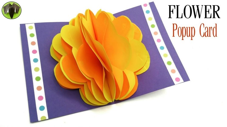 Flower Popup Card - DIY | Scrapbook | Tutorial by Paper Folds - 831