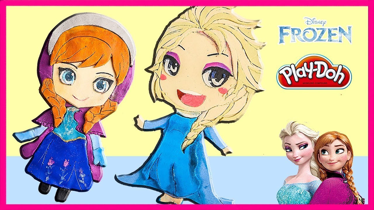 Frozen Elsa and Anna Disney Princess Playdoh DIYSunnyD Toys &amp; Playdoh