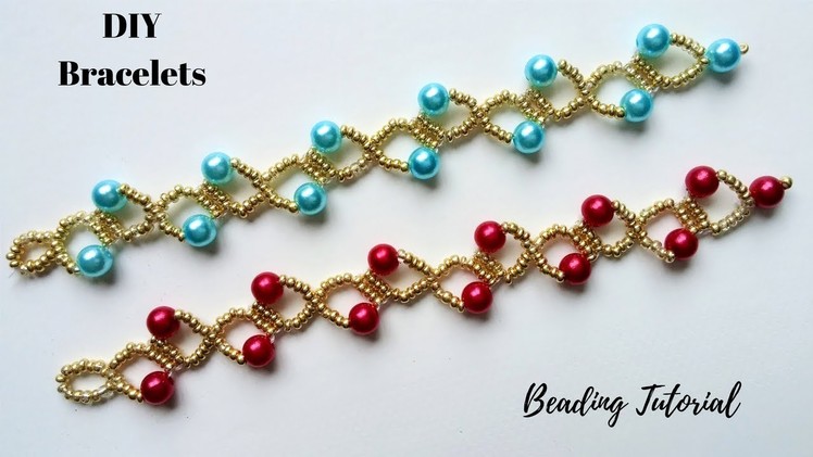GIVEAWAY DIY Beaded Bracelets . Christmas gift ideas -Beading tutorial