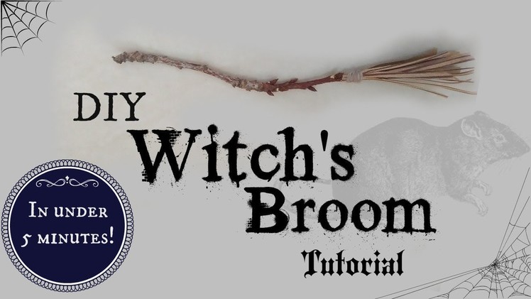 Harry Potter How To — Mini Witch's Brooms DIY Tutorial
