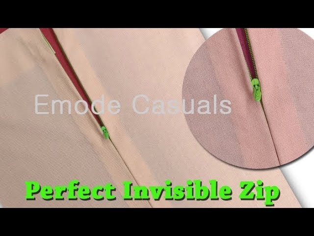 How to attach invisible Zipper easy DIY tutorial