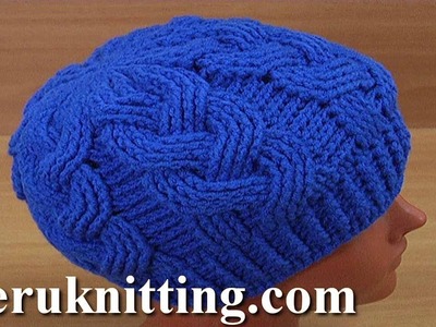 How to Crochet Cable Stitch Hat Tutorial 179