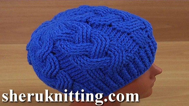 How to Crochet Cable Stitch Hat Tutorial 179
