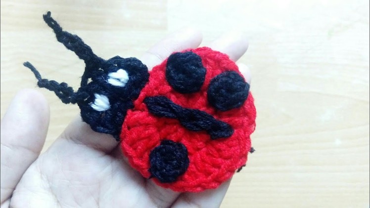 How to Crochet Cute Ladybug Applique