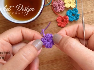 How to Crochet: Mini Flower in 2 minutes