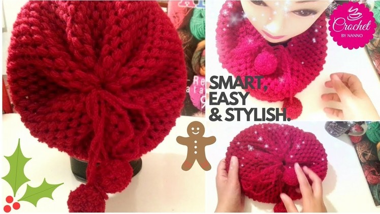 How to Crochet Scarf Cowl.Hat #1 | Easy for all l☕ The Crochet Shop xmas gift