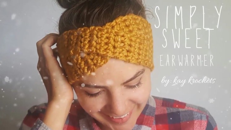 How to crochet Simply Sweet Earwarmer | Twisted Earwarmer | Turban Earwarmer | Crochet Earwarmer