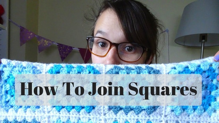 How To Join Crochet Granny Squares - continuous join and PLT join as you go