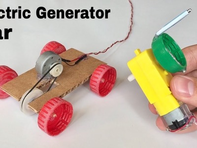 How to Make a Car - DIY Electric Generator Car - Tutorial