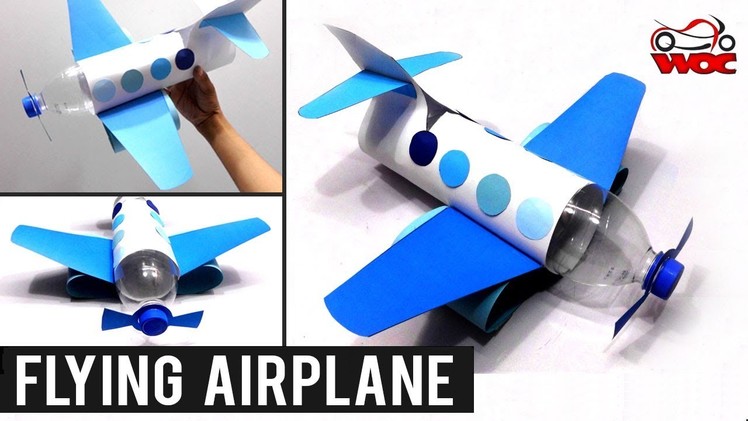 How to Make a Flying Airplane using Plastic Bottle | DIY Plastic Bottle | Best out of Waste