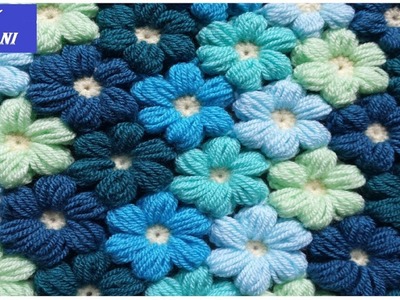 How to make a puff flower with crochet.crosia.