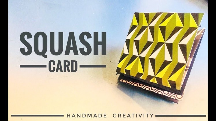 How to make a Squash Card | DIY Squash Card | Scrapbook  Gift Ideas | Greeting Card