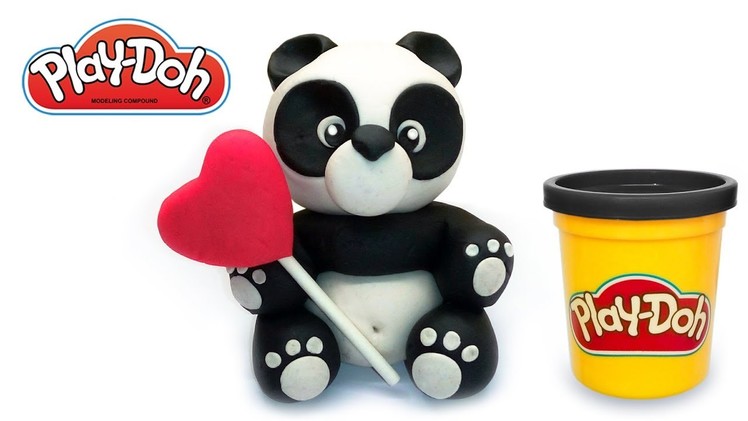 How to Make Cute Panda Bear Toy. DIY Clay Play Doh Videos for Kids. Diy Panda Kids Tutorial