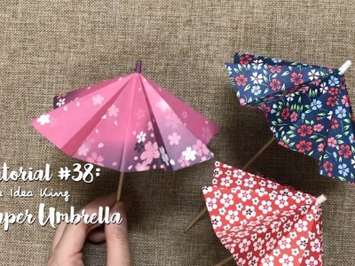 How to Make DIY Origami Paper Umbrella? | The Idea King Tutorial #38