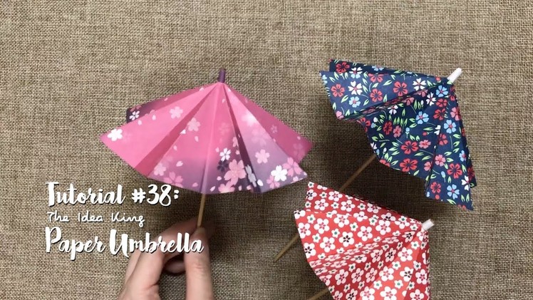 How to Make DIY Origami Paper Umbrella? | The Idea King Tutorial #38