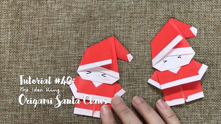 How to Make DIY Origami Santa Claus? | The Idea King Tutorial #40