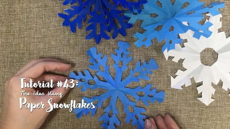 How to Make DIY Paper Snowflakes? | The Idea King Tutorial #43