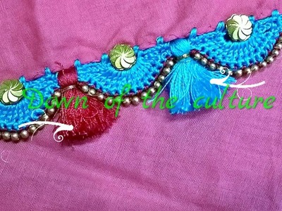 Latest krosha kuchhu.crochet.tassels designs with beads.gonde design