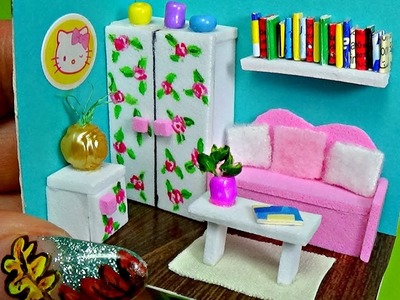 Miniature doll room diy │ How to make a miniature doll room │ Doll Stuff