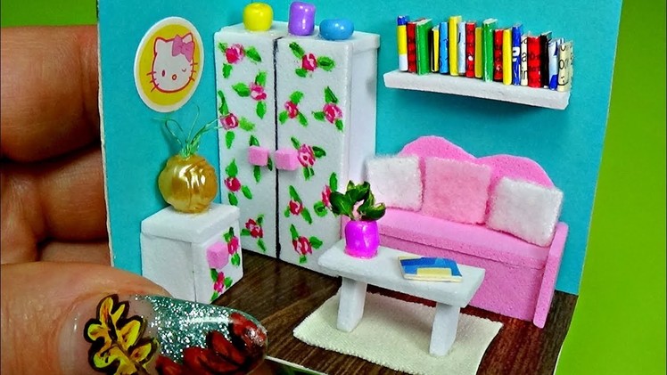 Miniature doll room diy │ How to make a miniature doll room │ Doll Stuff