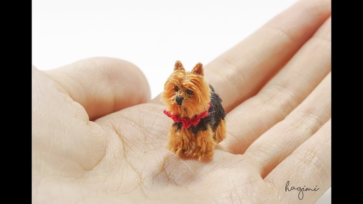 Miniature Yorkshire Terrier - Crochet Dog - Micro Amigurumi Crochet