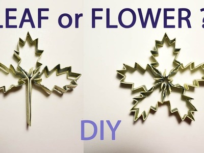 Money Leaf or Flower Origami Folded Dollar Tutorial DIY