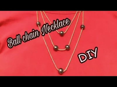 Multi Strand Necklace | Ball chain Necklace | DIY | Sweetutada