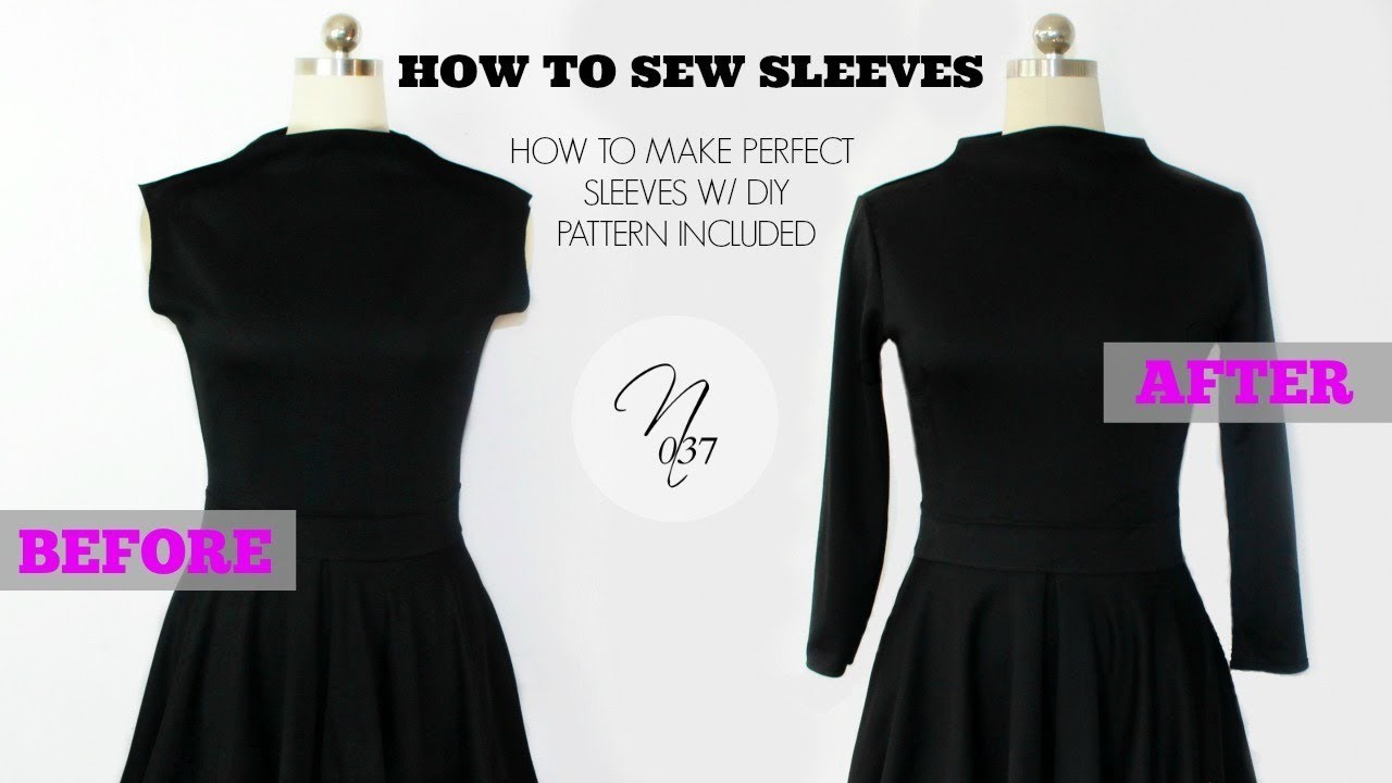 Nadira037 | How to Sew Sleeves + DIY Pattern Included